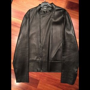 Authentic GUCCI Tom Ford Moto leather jkt Sz: 54